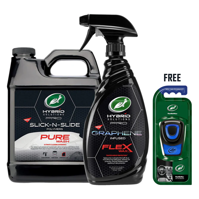 Hybrid Solutions Pro Bundle: Pure Wash & Graphene Flex Wax - Free Air Freshener